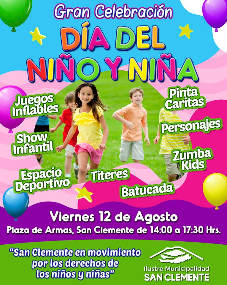 GRAN CELEBRACIÓN DEL DÍA DEL NIÑO Y NIÑA EN SAN CLEMENTE