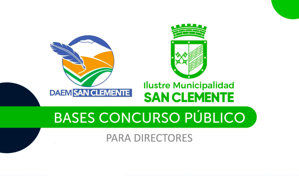 (Nuevo plazo) Bases de Concurso Público para Directores de Establecimientos Municipales