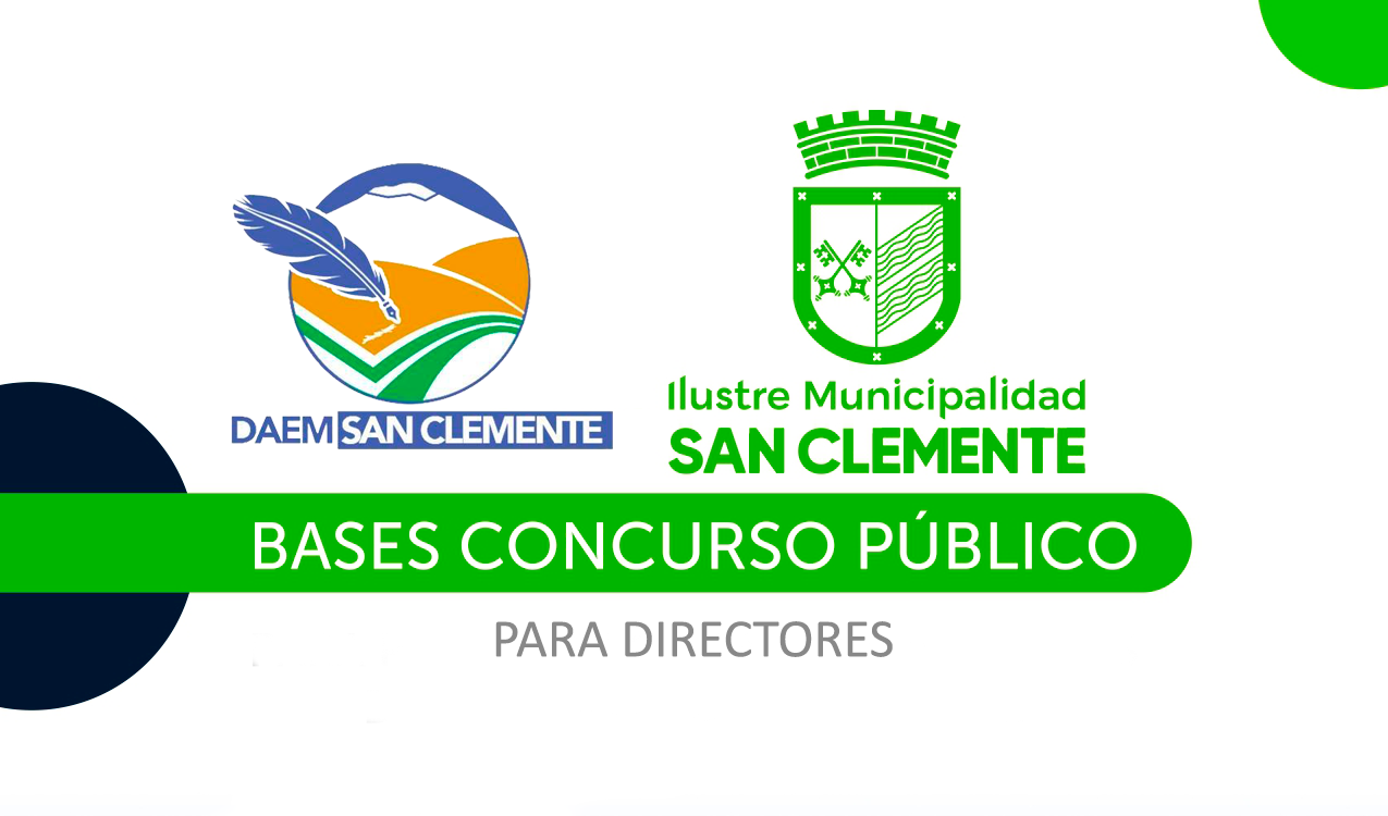 Bases de Concurso Público para Directores de Establecimientos Municipales