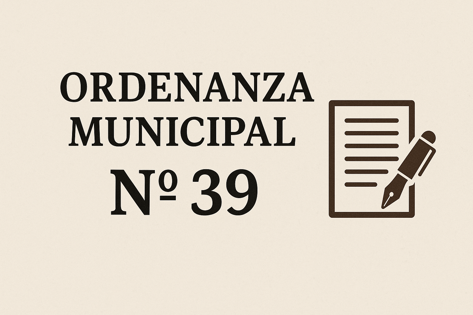 Ordenanza N°39