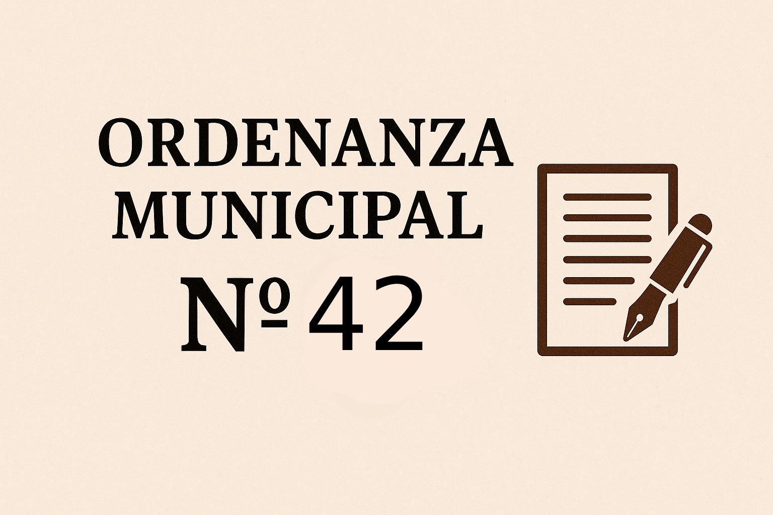 Ordenanza N°42 COBRO DE DERECHOS MUNICIPALES​