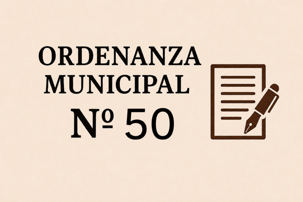 Ordenanza Municipal N° 50