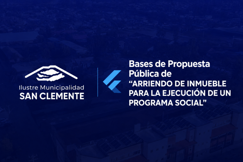 Bases Administrativas Especiales para la Propuesta Pública: Arriendo de Inmueble para la Ejecución de un Programa Social